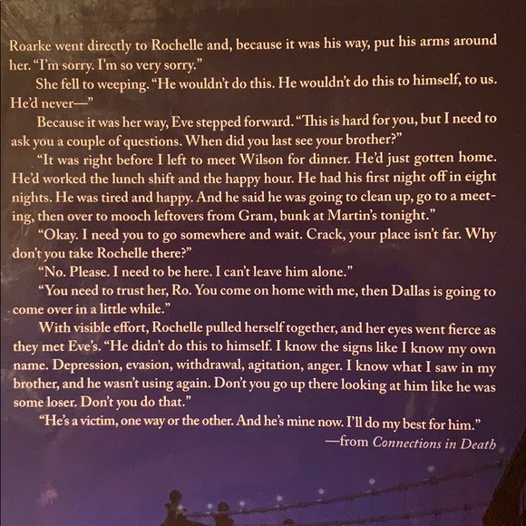 POSTER Connections in Death by JD Robb - Picture 3 of 4